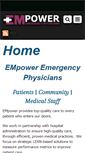 Mobile Screenshot of empoweremergencyphysicians.com