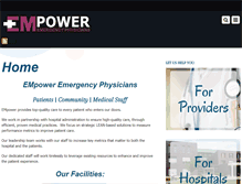 Tablet Screenshot of empoweremergencyphysicians.com